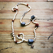 Load image into Gallery viewer, Earth &amp; Sky Rosary Necklace