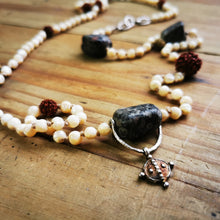 Load image into Gallery viewer, Earth &amp; Sky Rosary Necklace