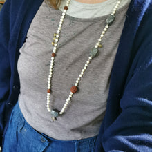 Load image into Gallery viewer, Earth &amp; Sky Rosary Necklace