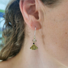 Load image into Gallery viewer, Bead &amp; Brass Earrings