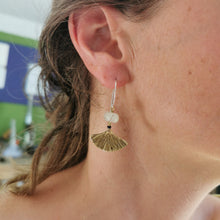 Load image into Gallery viewer, Bead &amp; Brass Earrings