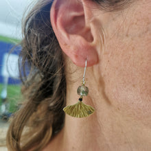 Load image into Gallery viewer, Bead &amp; Brass Earrings