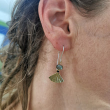 Load image into Gallery viewer, Bead &amp; Brass Earrings