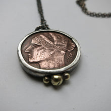 Load image into Gallery viewer, Coin Pendant: Lady of the Wreath