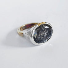 Load image into Gallery viewer, Tourmalated Quartz Ring