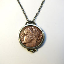 Load image into Gallery viewer, Coin Pendant: Lady of the Wreath
