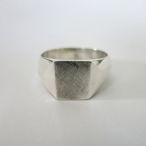 Rough Silver Signet